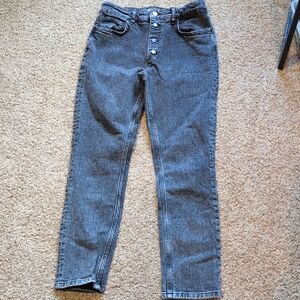 Anine Bing High Rise Charcoal Jeans 29